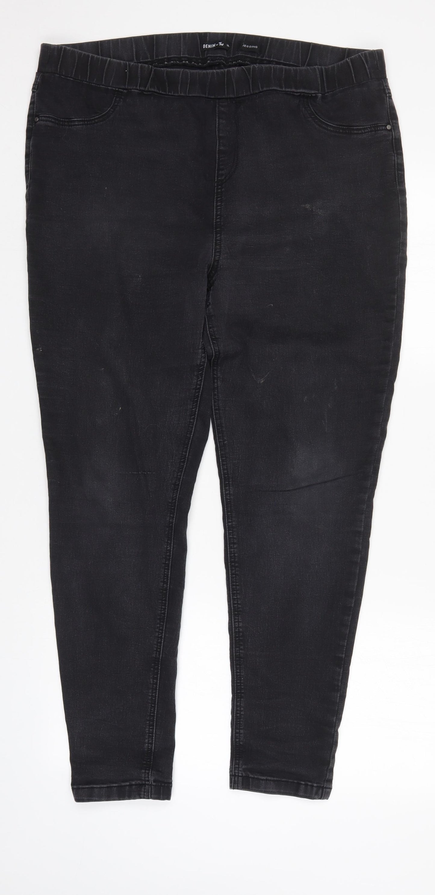 TU Womens Black   Jegging Jeans Size 18 L27 in
