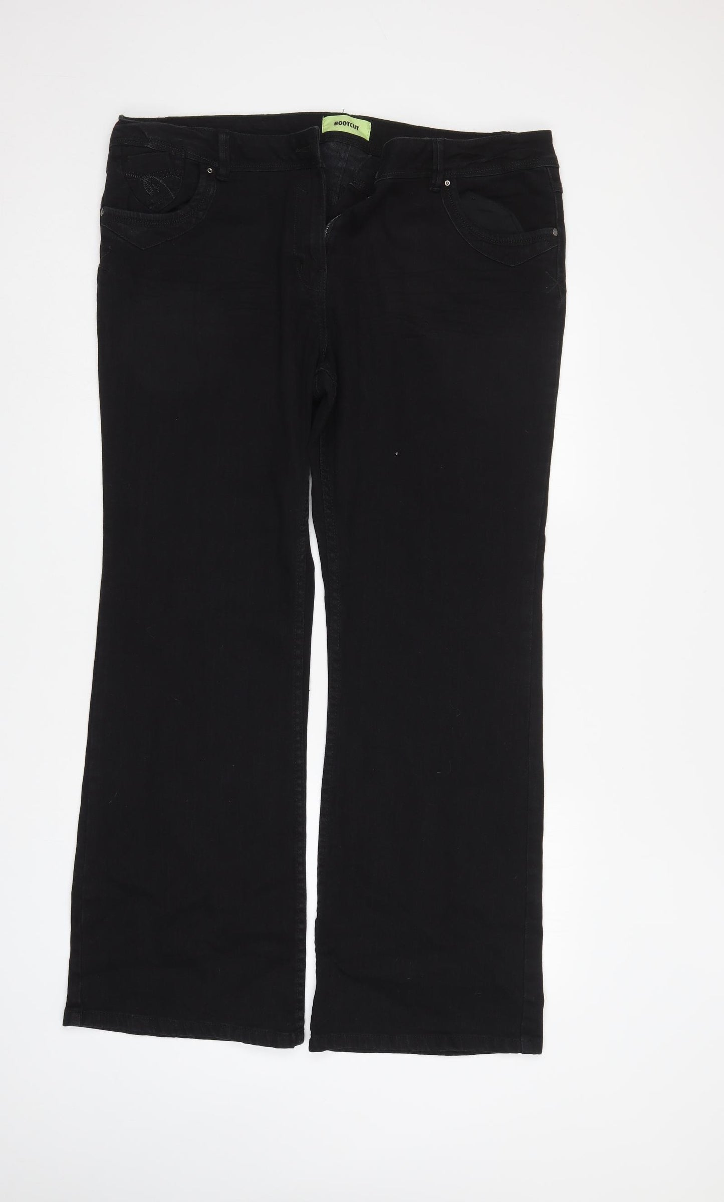 George Womens Black   Bootcut Jeans Size 20 L31 in