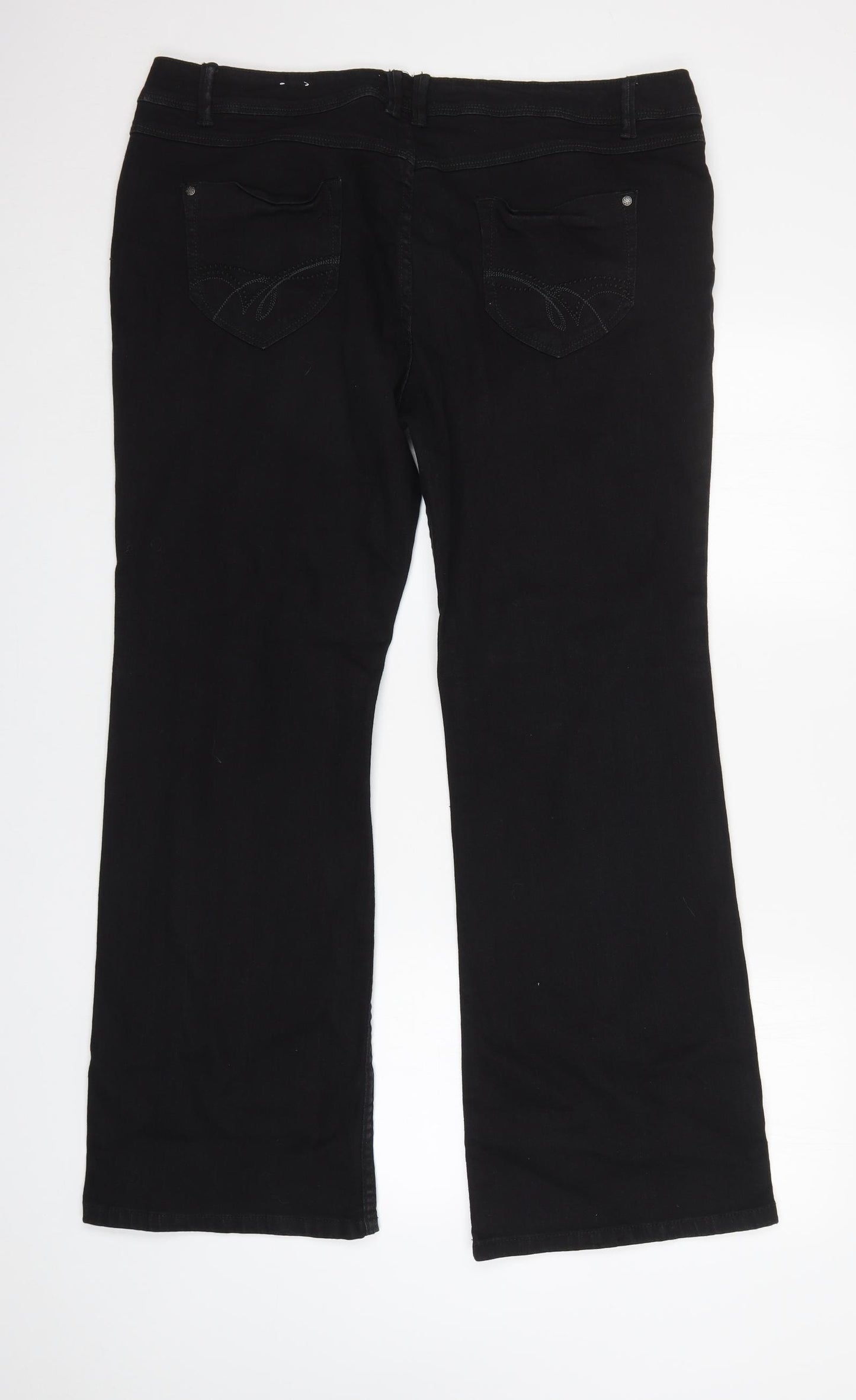 George Womens Black   Bootcut Jeans Size 20 L31 in