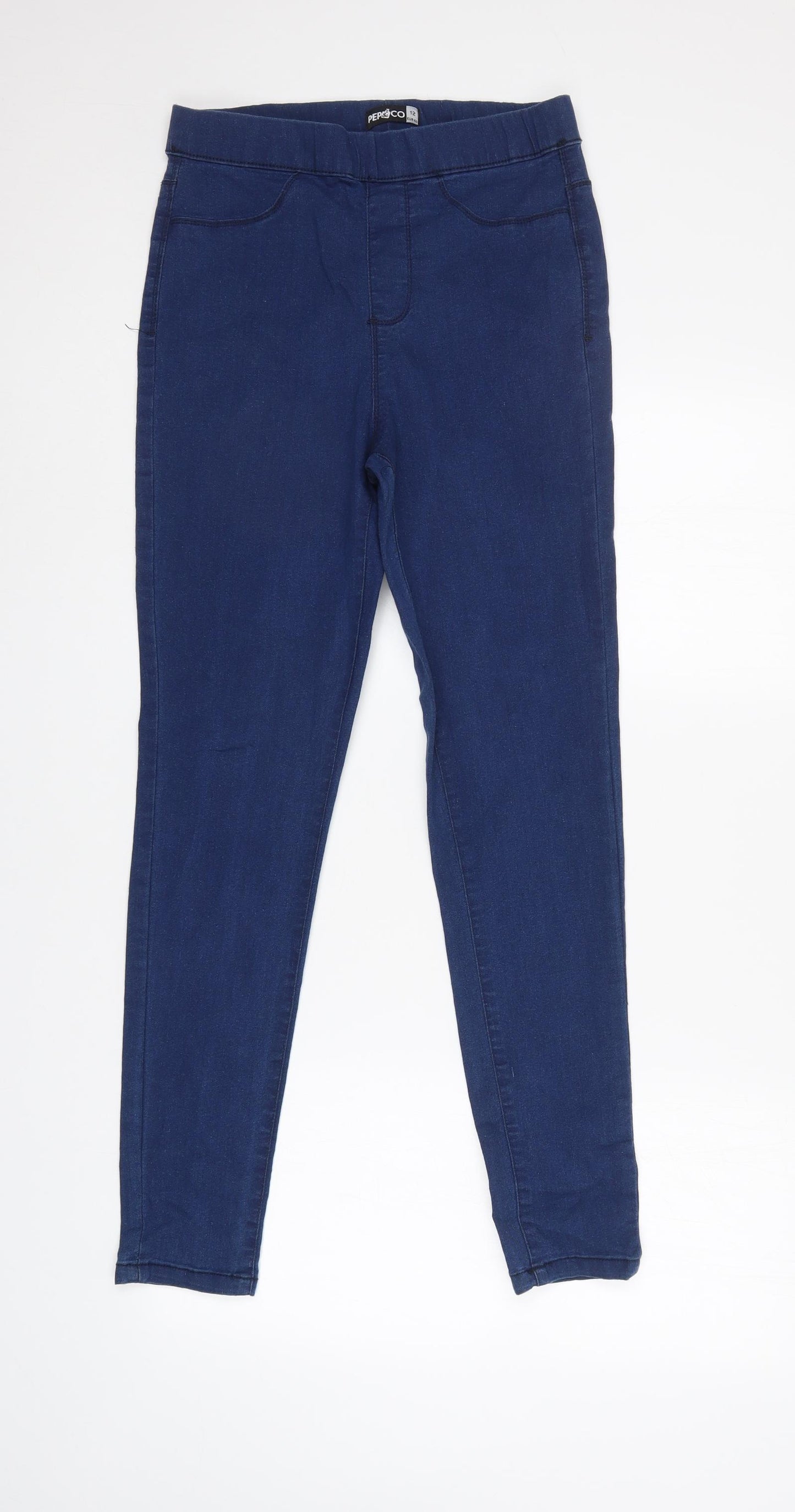 Pep & co Womens Blue   Tapered Jeans Size 12 L28 in