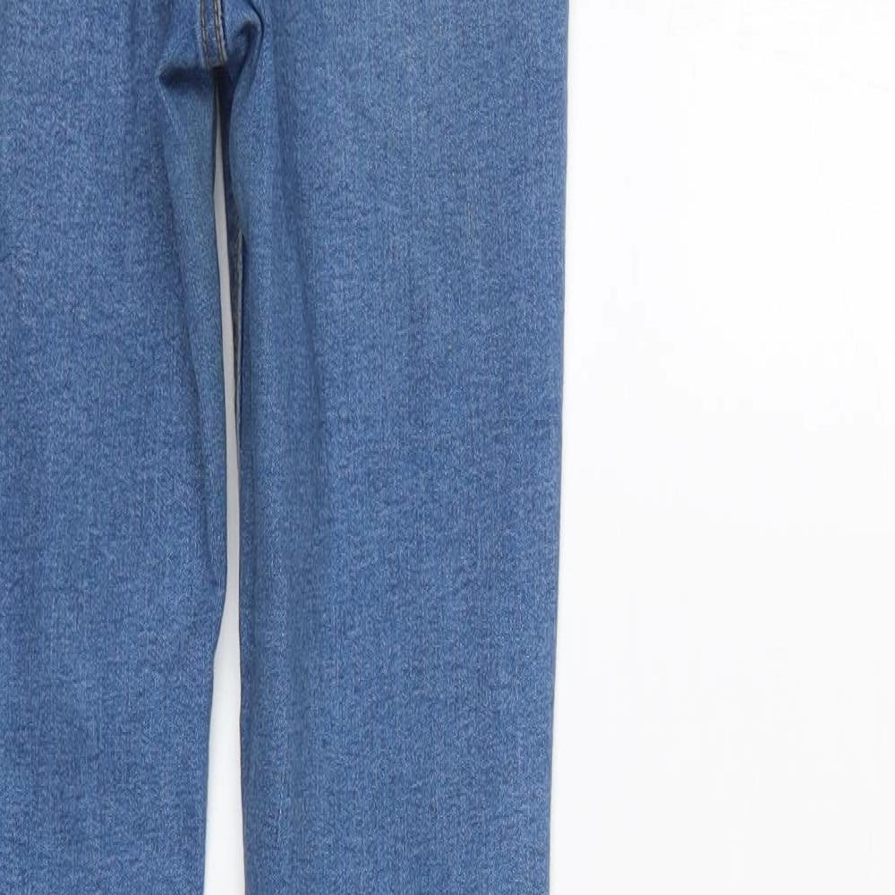 Denim & Co. Womens Blue   Tapered Jeans Size 8 L29 in