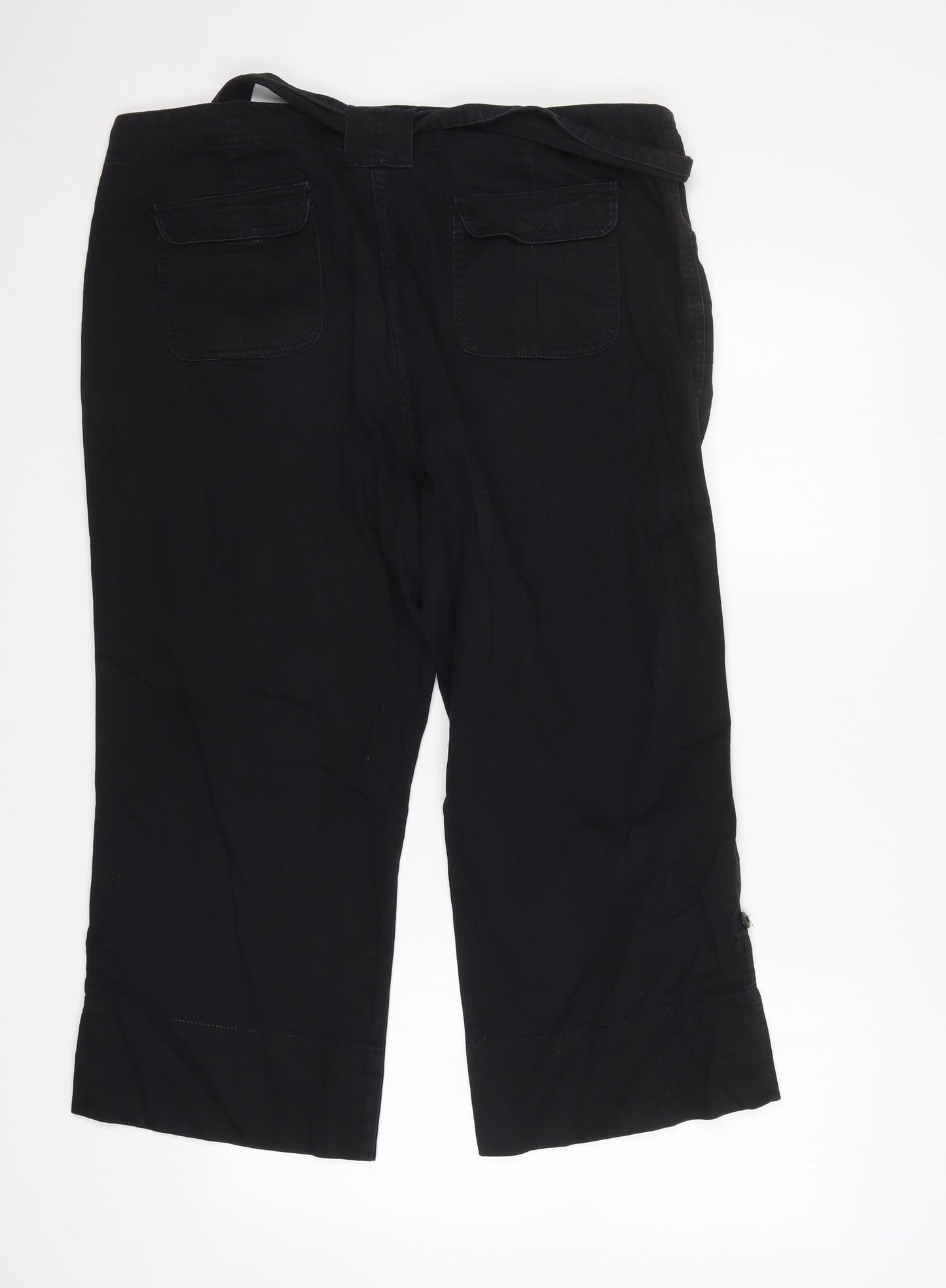 Amelie May Womens Black   Cropped Jeans  L20 in