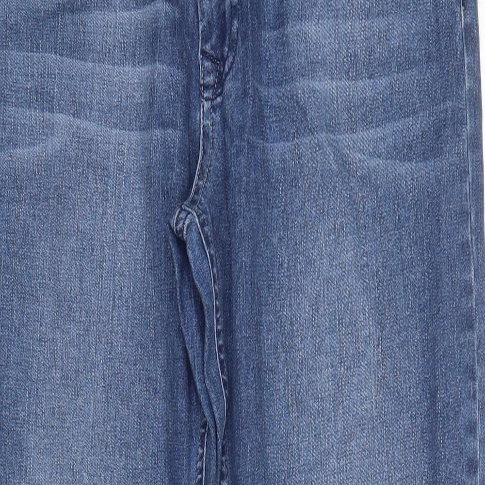 HIS Womens Blue   Wide-Leg Jeans  L29 in
