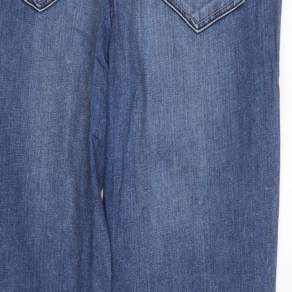 HIS Womens Blue   Wide-Leg Jeans  L29 in