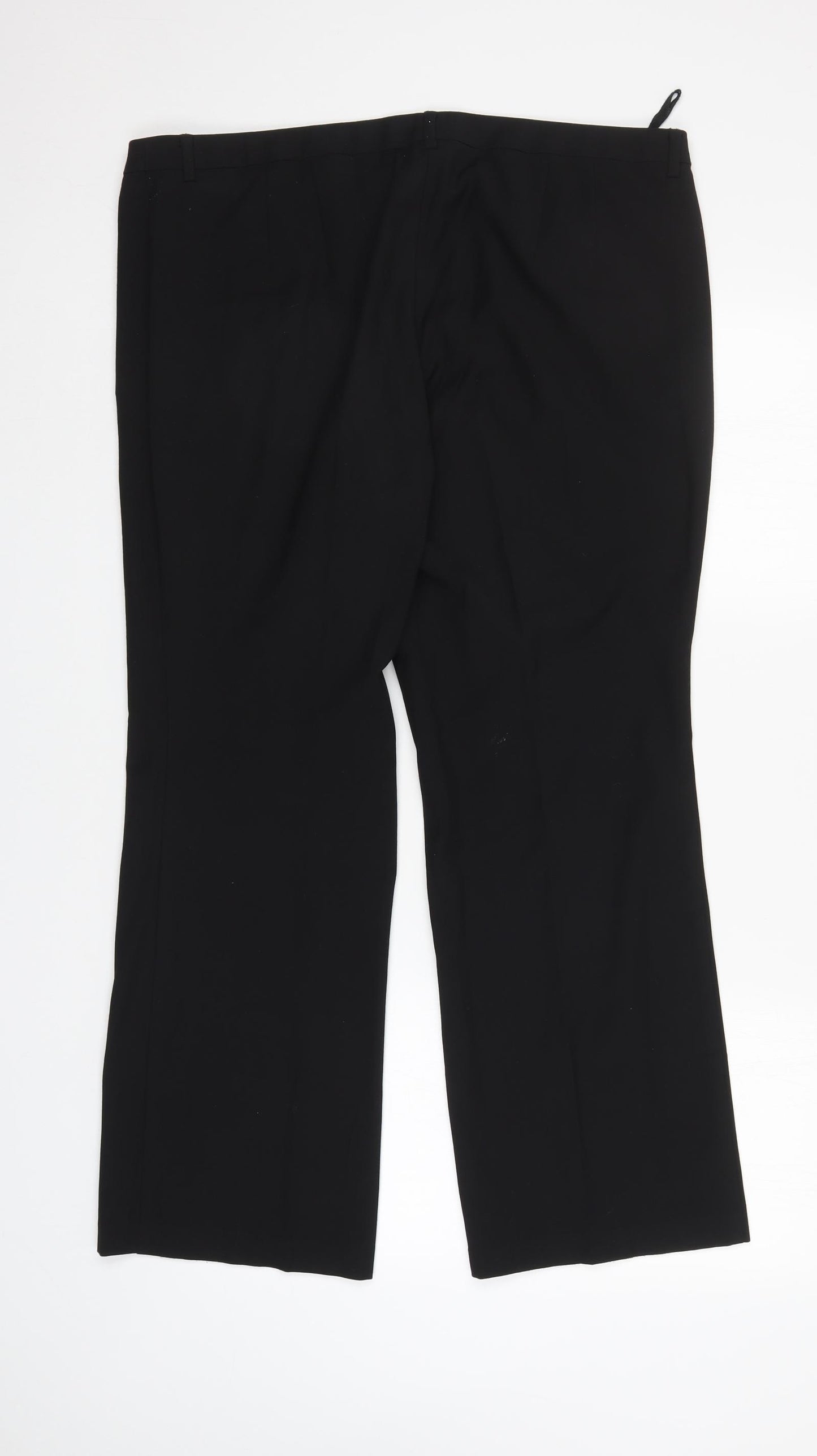 M&S Womens Black   Trousers  Size 16 L28 in