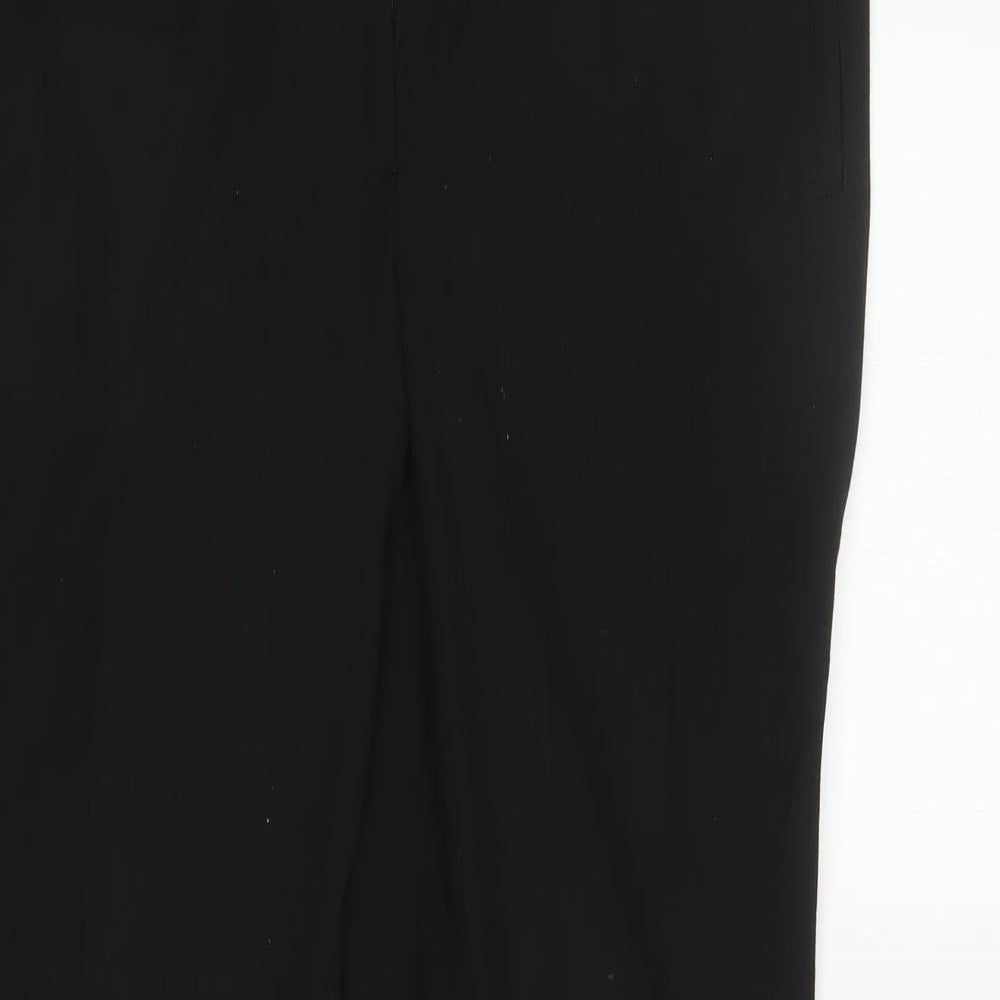M&S Womens Black   Trousers  Size 16 L28 in