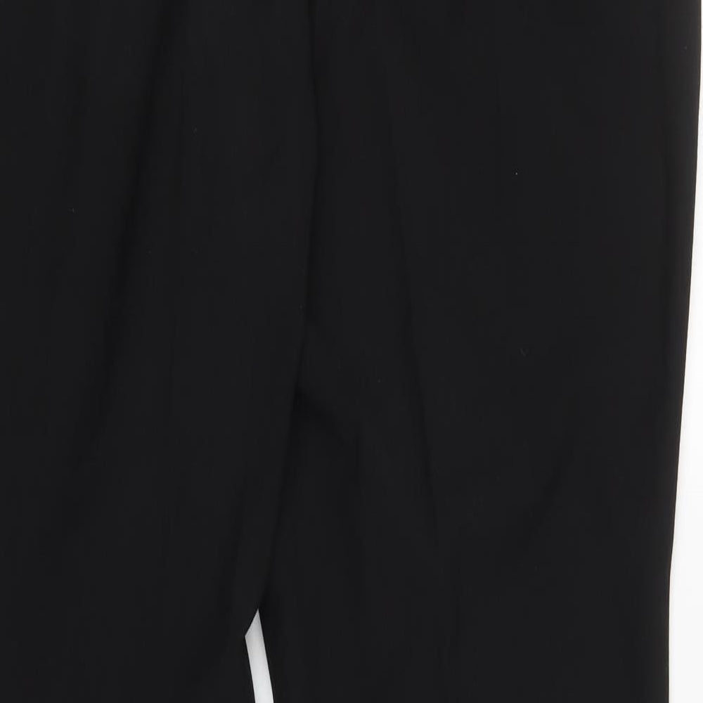 M&S Womens Black   Trousers  Size 16 L28 in