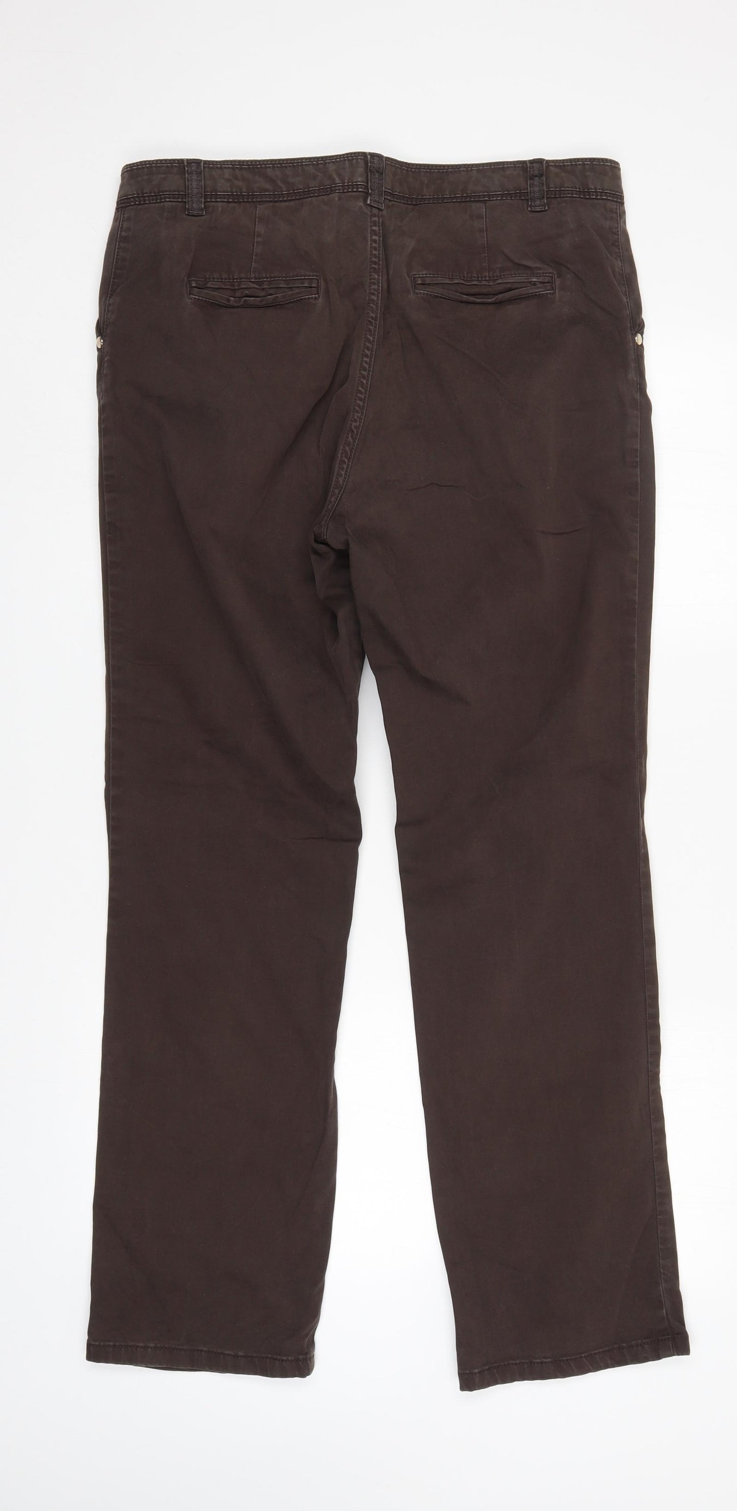 Per Una Womens Brown   Straight Jeans Size 14 L29 in