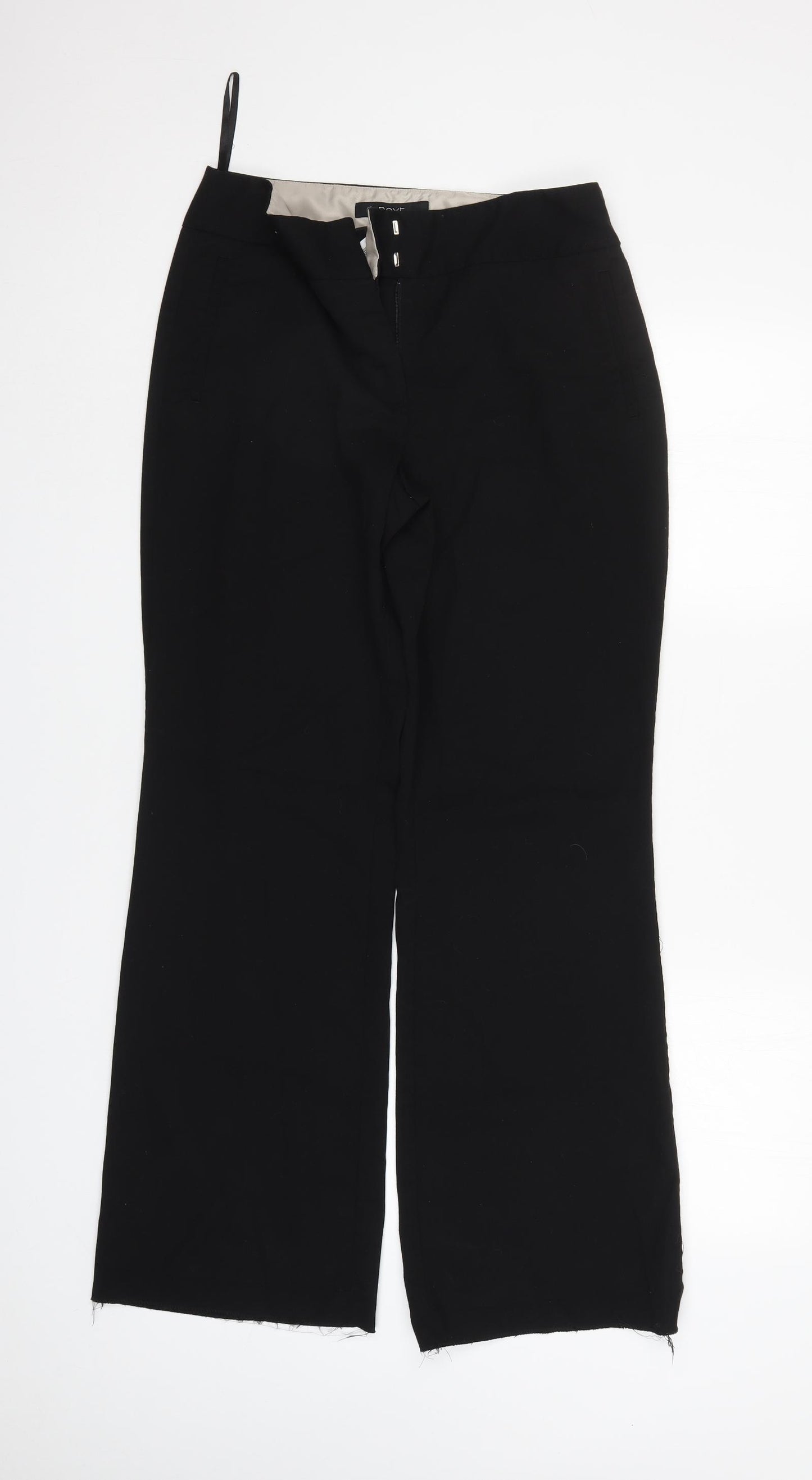 Next  Womens Black   Trousers  Size 10 L30 in