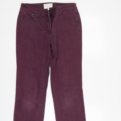 John Rocha Womens Purple   Cropped Jeans Size 12 L23 in