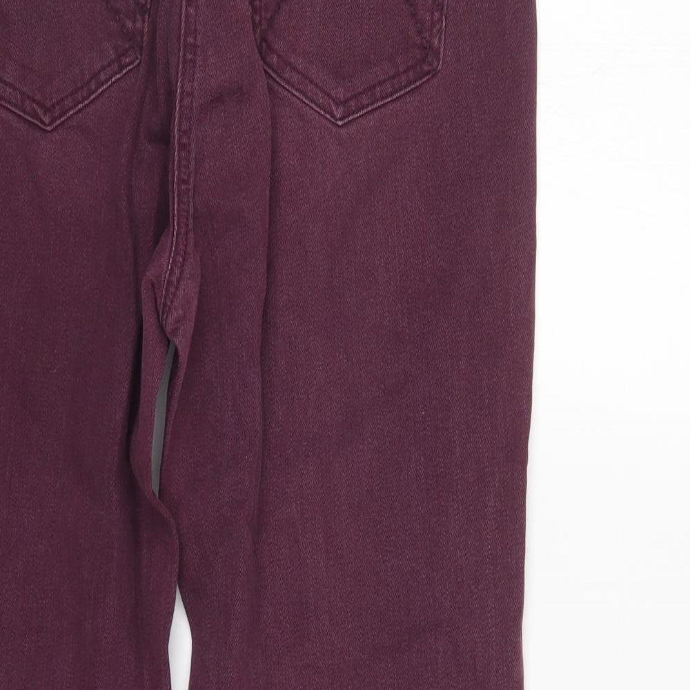 John Rocha Womens Purple   Cropped Jeans Size 12 L23 in