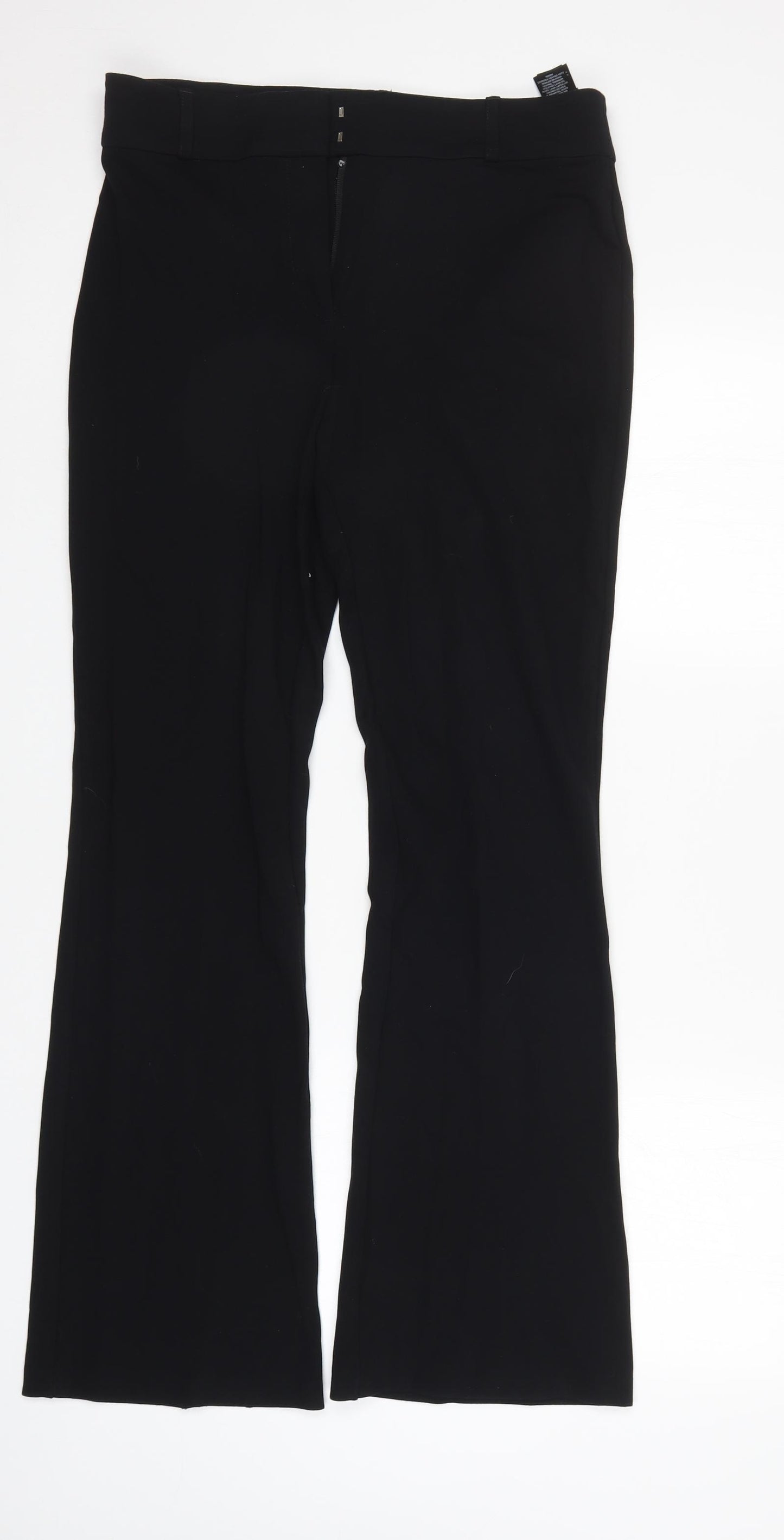 M&S Womens Black   Trousers  Size 12 L30 in