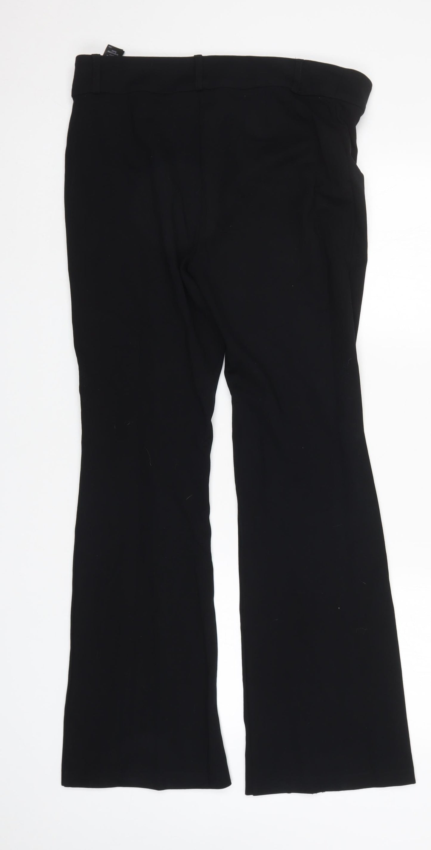M&S Womens Black   Trousers  Size 12 L30 in