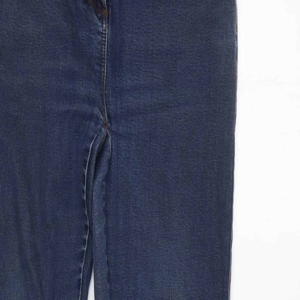 M&Co Womens Blue   Straight Jeans Size 14 L28 in