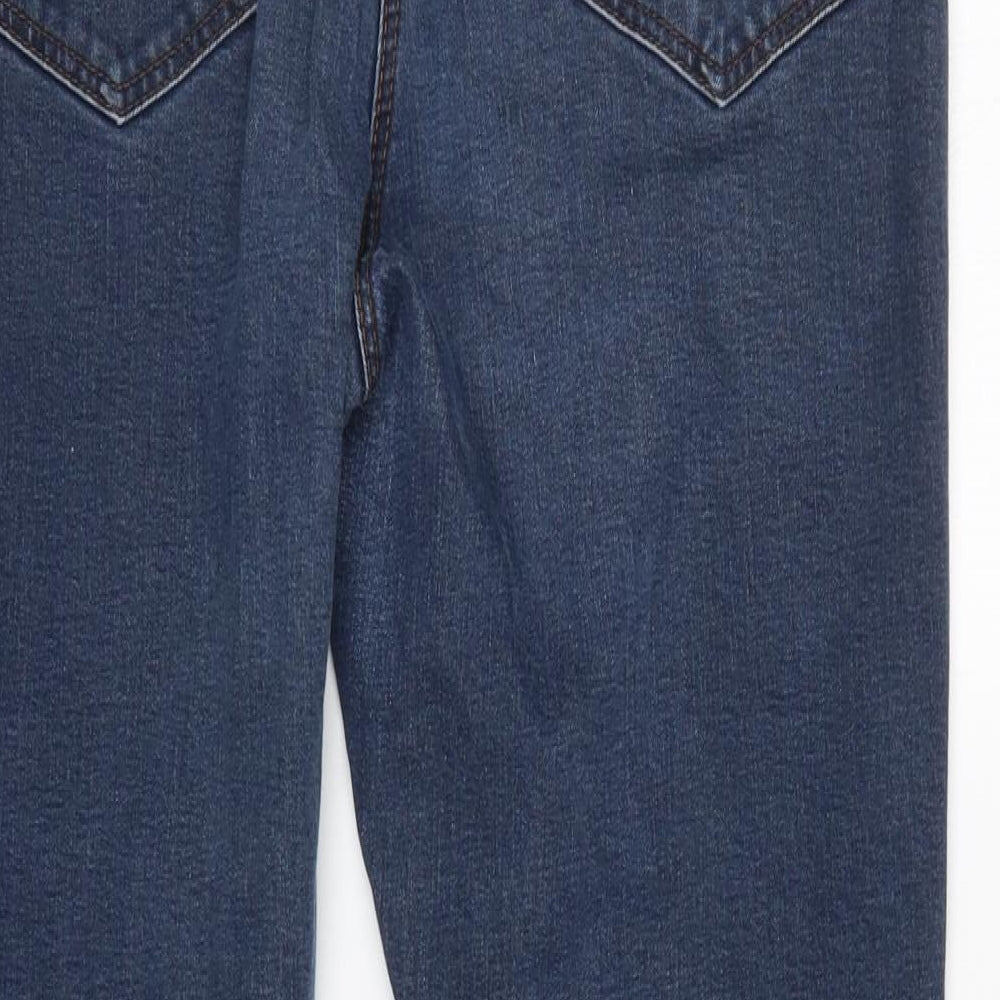 M&Co Womens Blue   Straight Jeans Size 14 L28 in