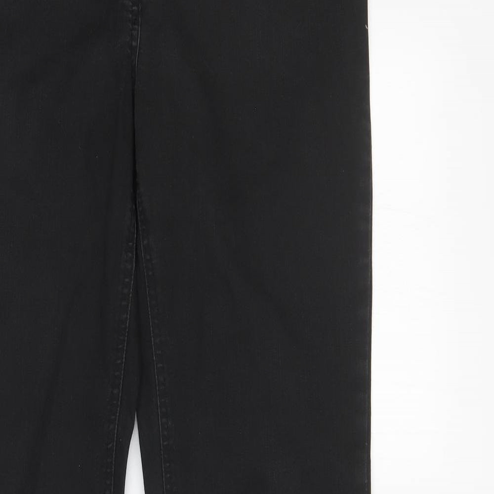 Preworn Womens Black   Bootcut Jeans Size 14 L30 in