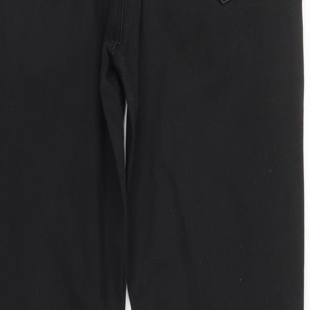 Preworn Womens Black   Bootcut Jeans Size 14 L30 in