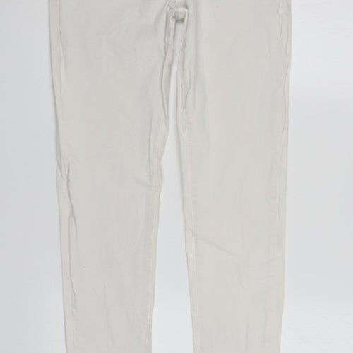 Preworn Womens White   Tapered Jeans Size S L28 in