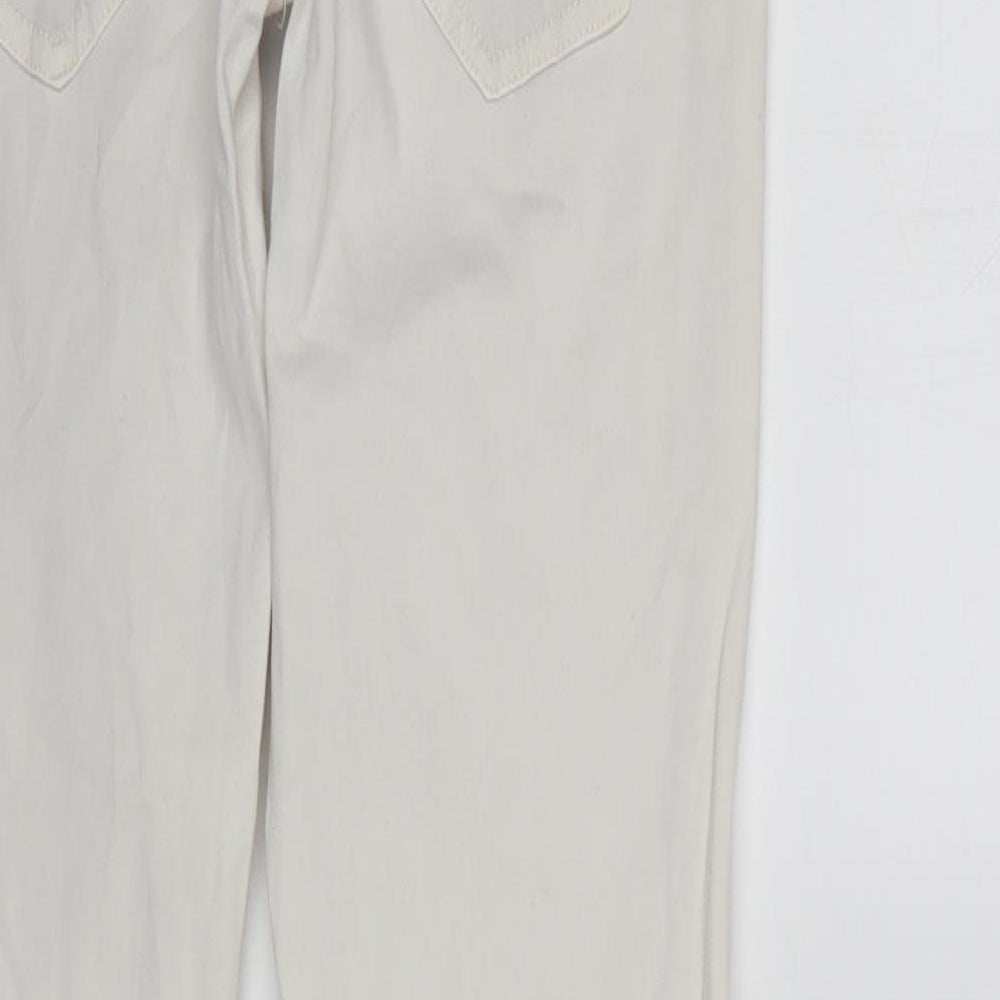 Preworn Womens White   Tapered Jeans Size S L28 in