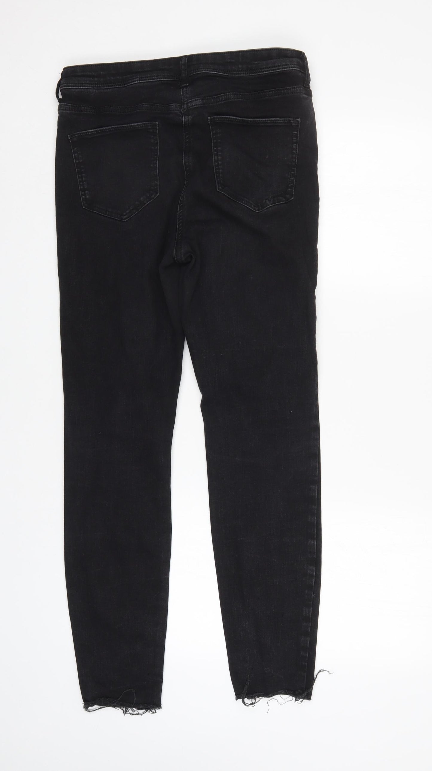 NEXT Womens Black   Skinny Jeans Size 12 L28 in
