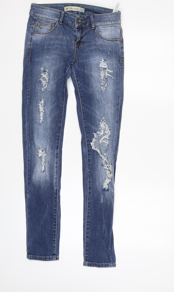TRF Womens Blue   Tapered Jeans Size 6 L31 in