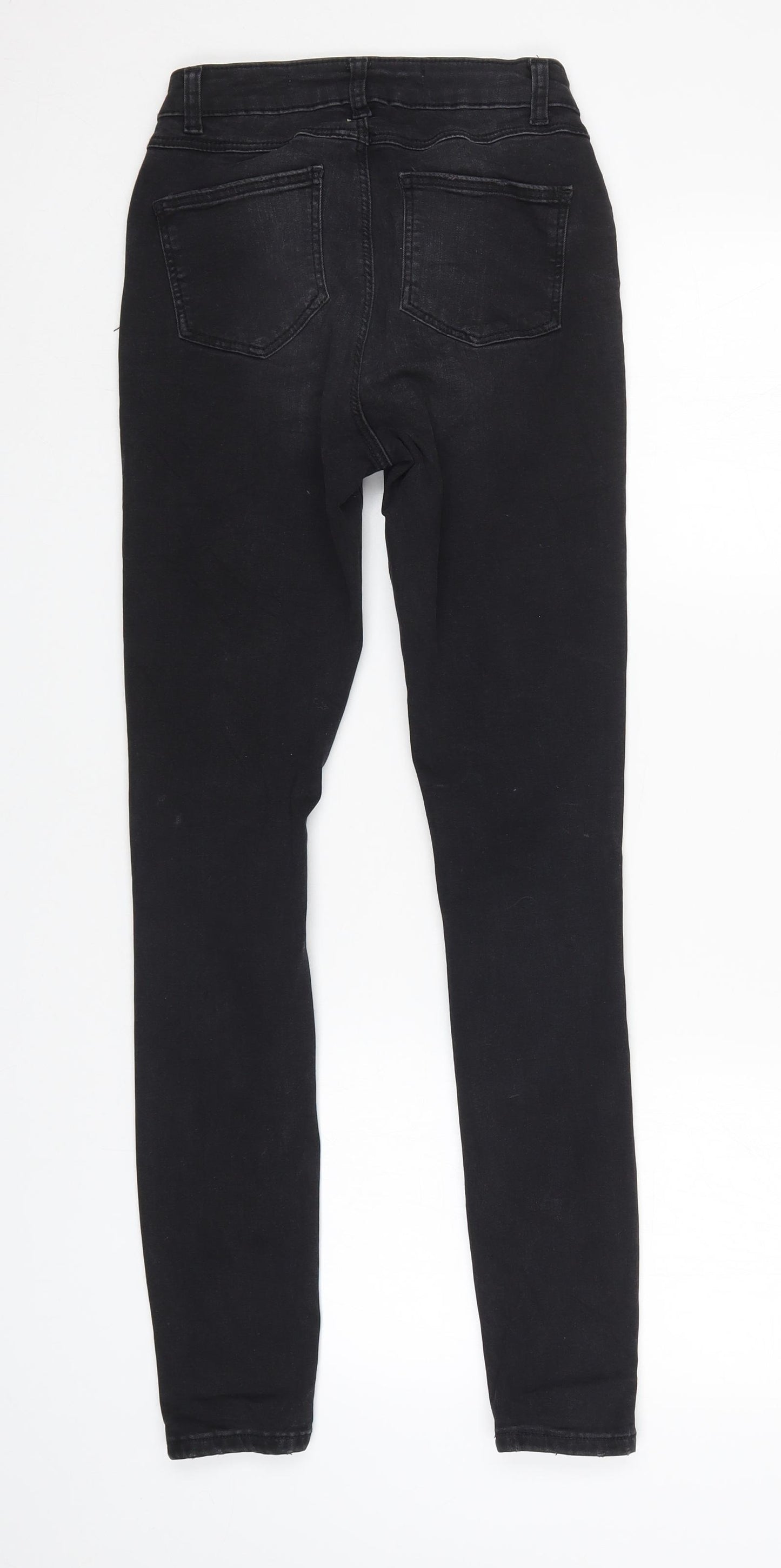 Denim & Co. Womens Black   Tapered Jeans Size 4 L29 in