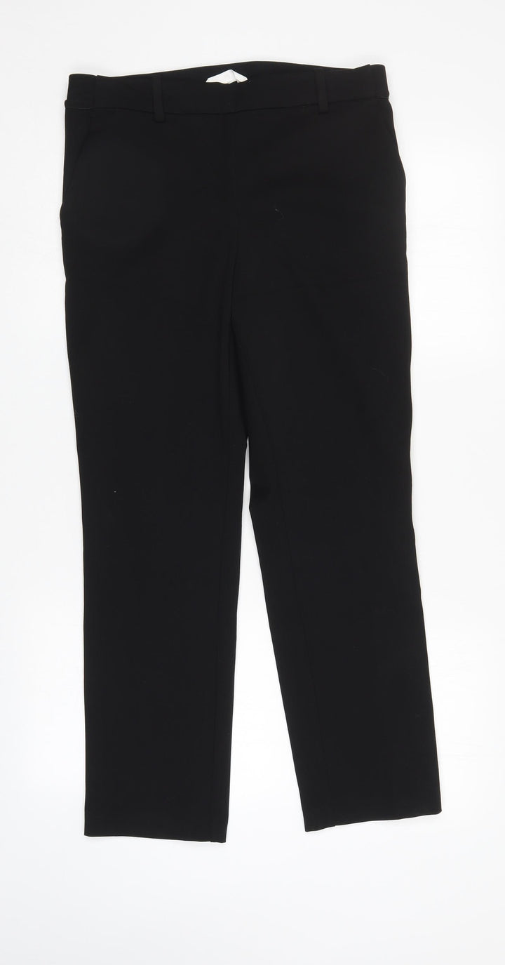 H&M Womens Black   Trousers  Size 14 L27 in