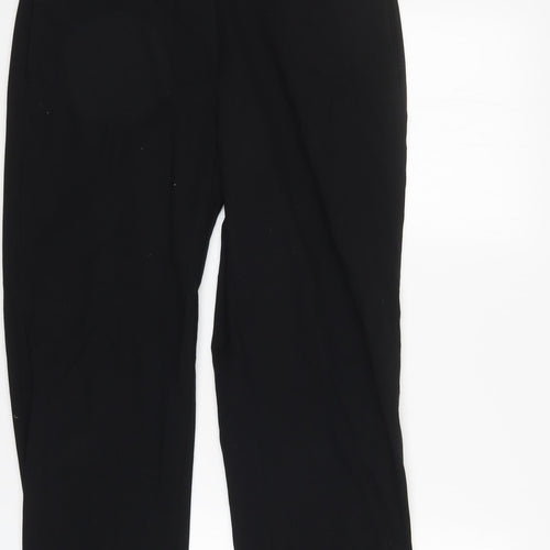M&S Womens Black   Trousers  Size 10 L28 in
