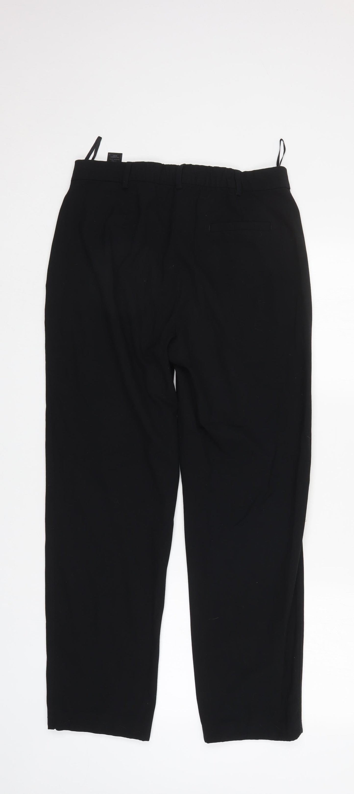 M&S Womens Black   Trousers  Size 10 L28 in