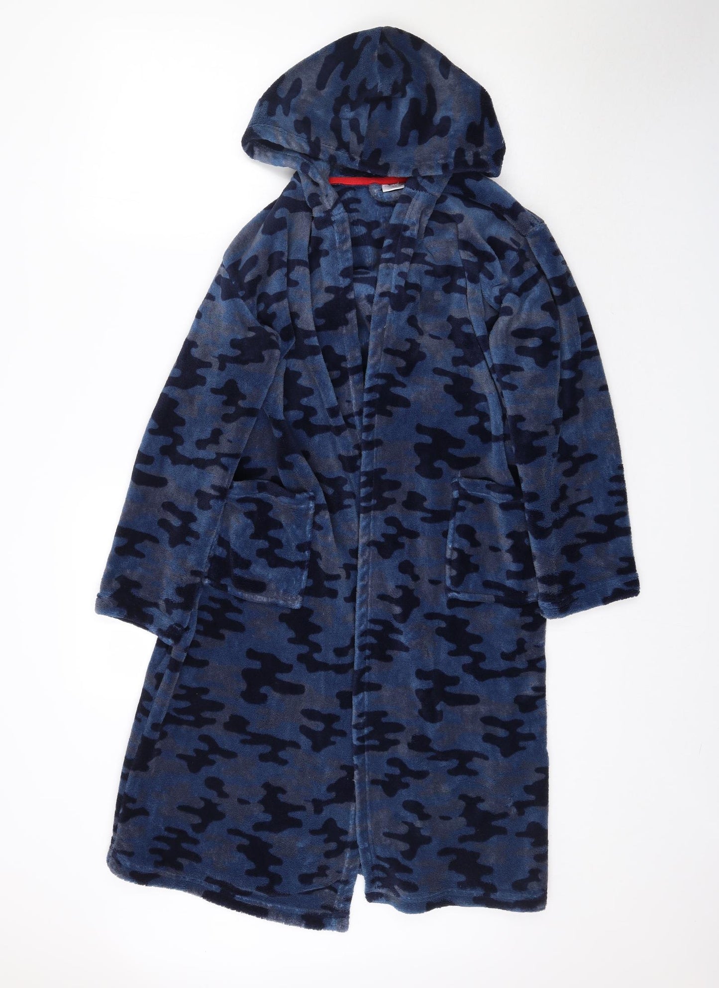 F&F Boys Blue Camouflage   Robe Size 11-12 Years