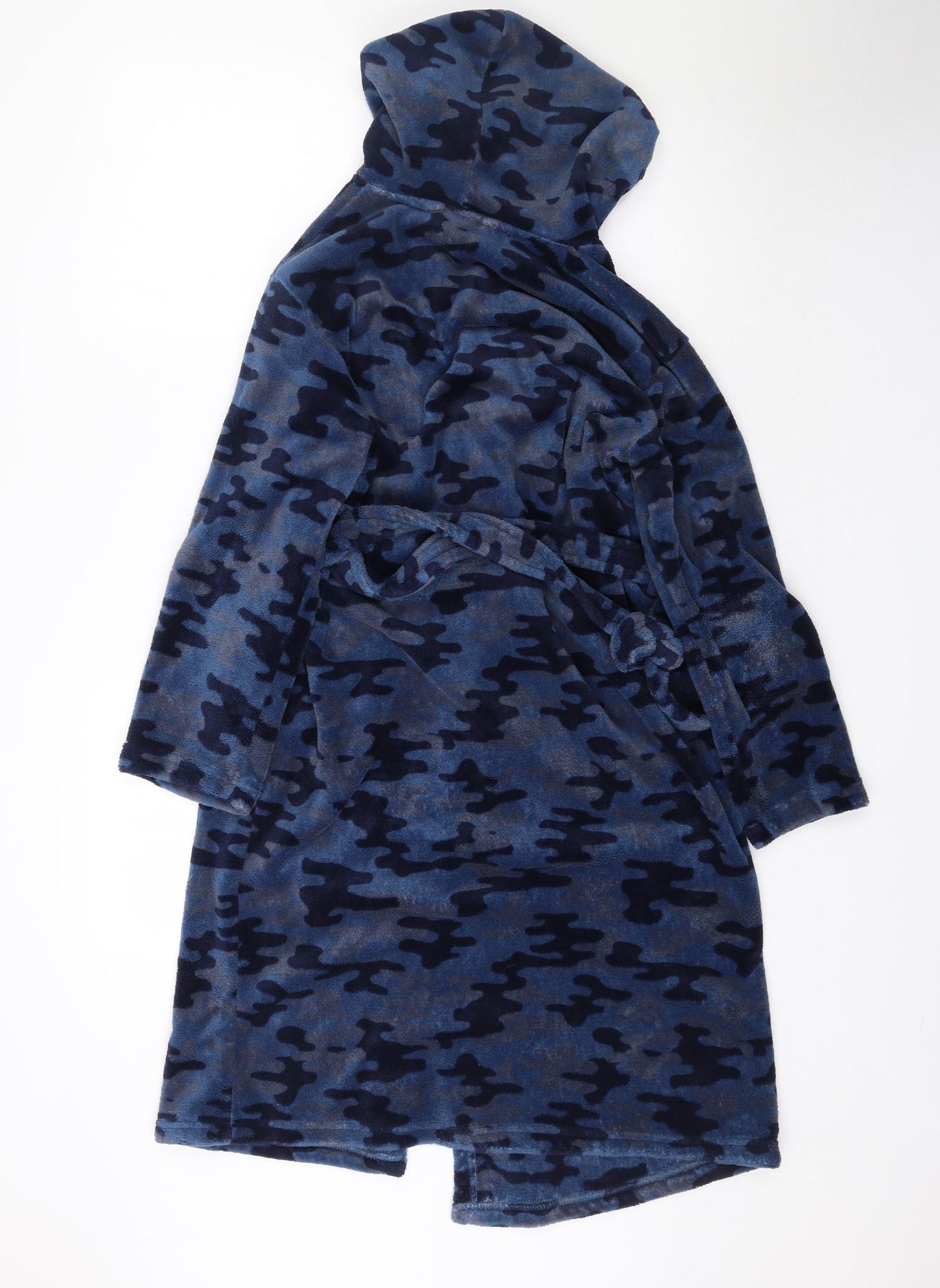 F&F Boys Blue Camouflage   Robe Size 11-12 Years