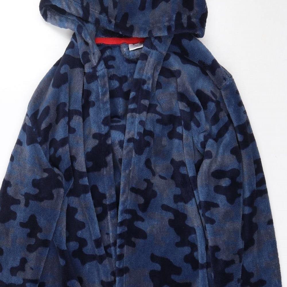 F&F Boys Blue Camouflage   Robe Size 11-12 Years