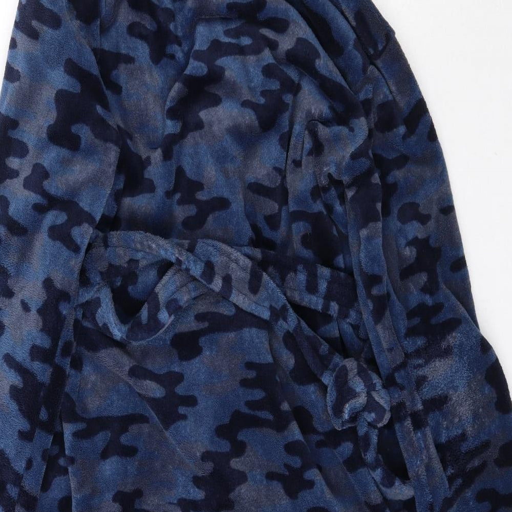 F&F Boys Blue Camouflage   Robe Size 11-12 Years