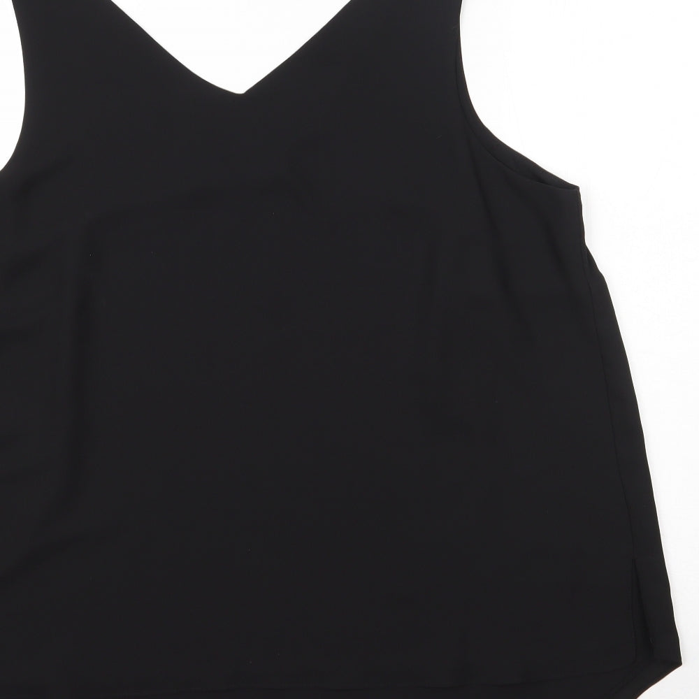 Evans Womens Black   Basic Blouse Size 20
