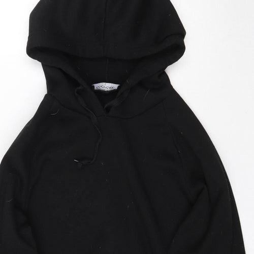 Florho Womens Black   Pullover Hoodie Size L  - Floral