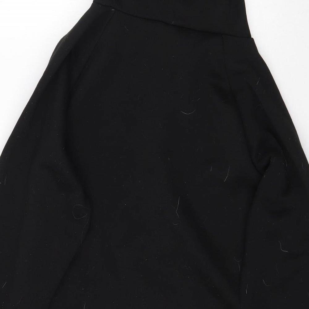 Florho Womens Black   Pullover Hoodie Size L  - Floral