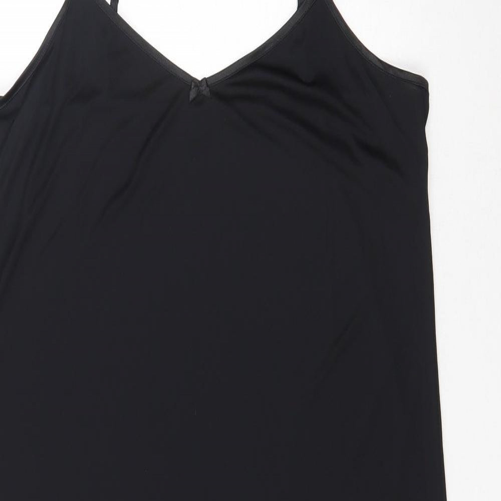 Marks and Spencer Womens Black   Slip Dress  Size 16