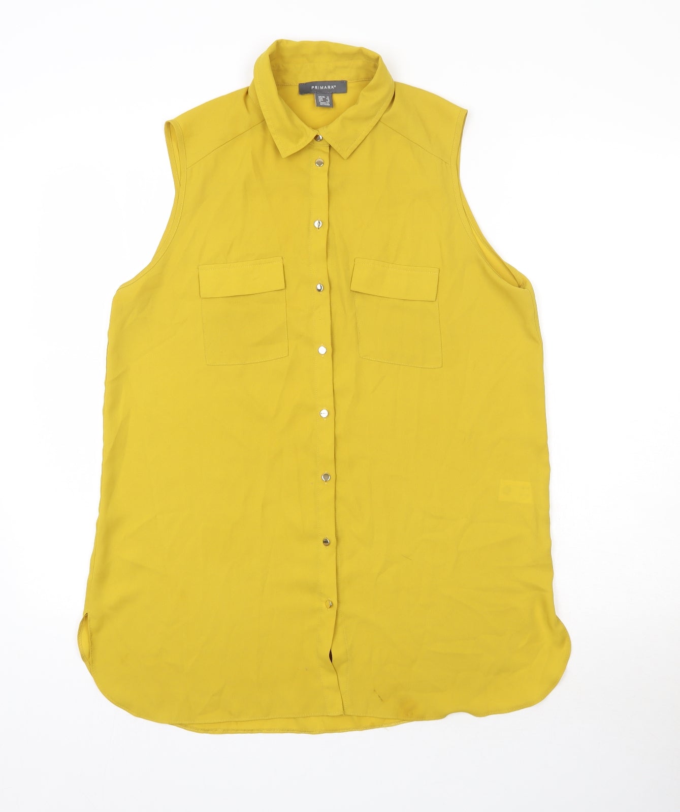 Primark Womens Yellow   Basic Blouse Size 12