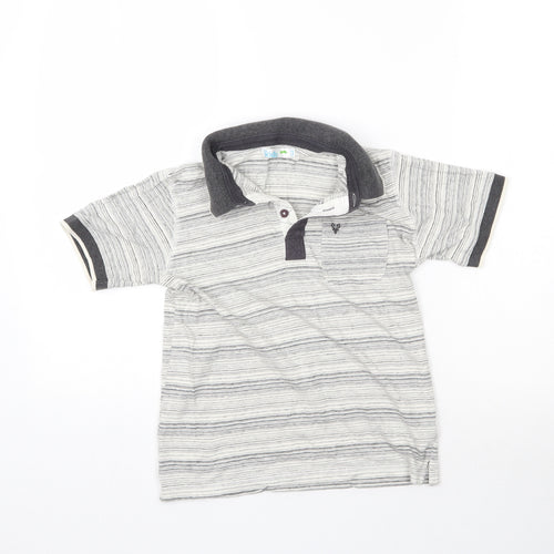 M&Co Boys Grey   Basic Polo Size 9-10 Years