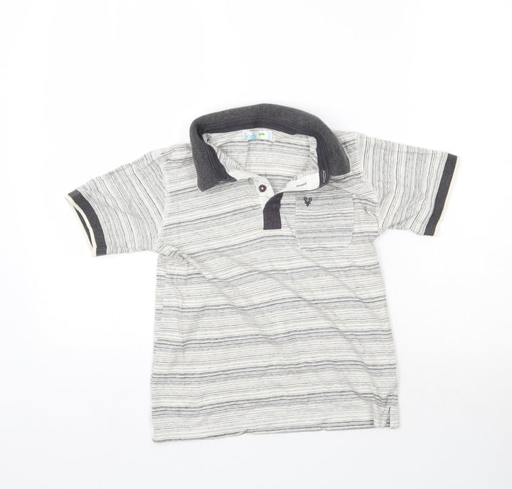 M&Co Boys Grey   Basic Polo Size 9-10 Years