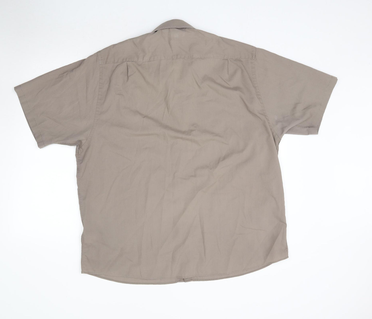 George Mens Beige    Button-Up Size 18