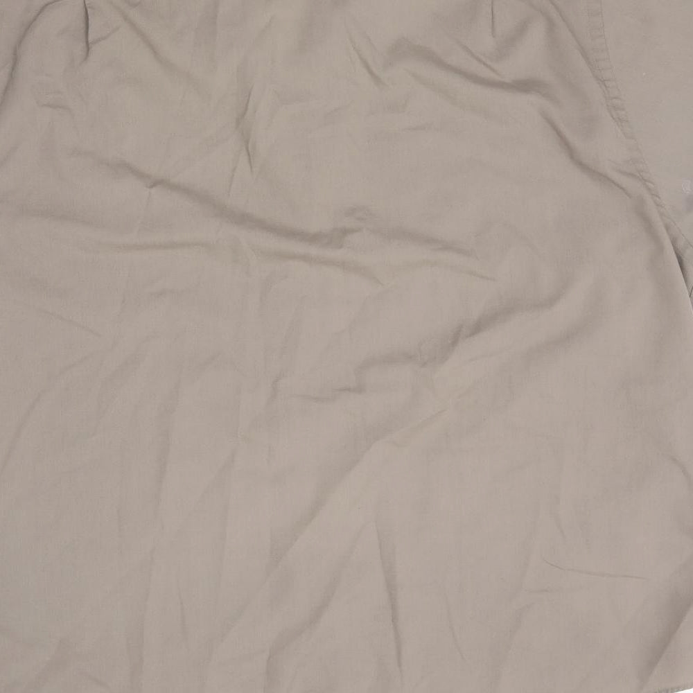 George Mens Beige    Button-Up Size 18