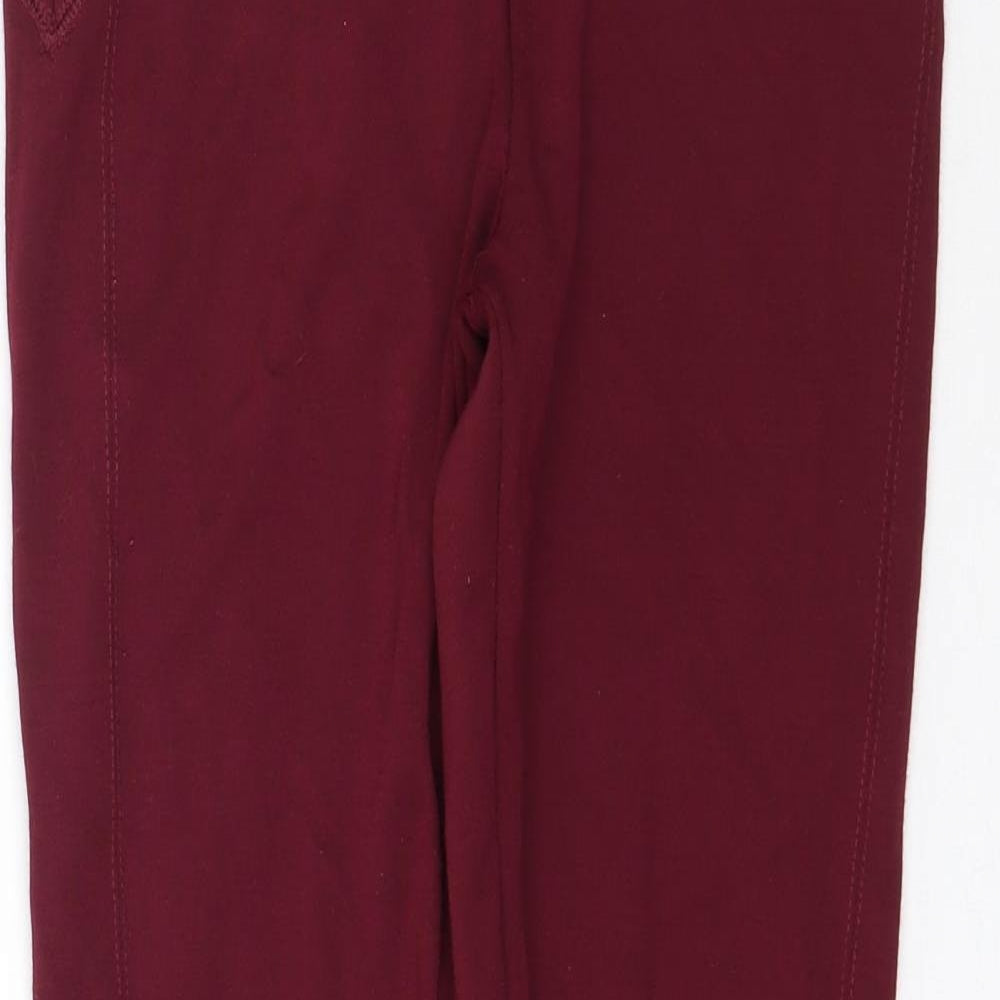 New Look Womens Red    Leggings Size 8 L28 in