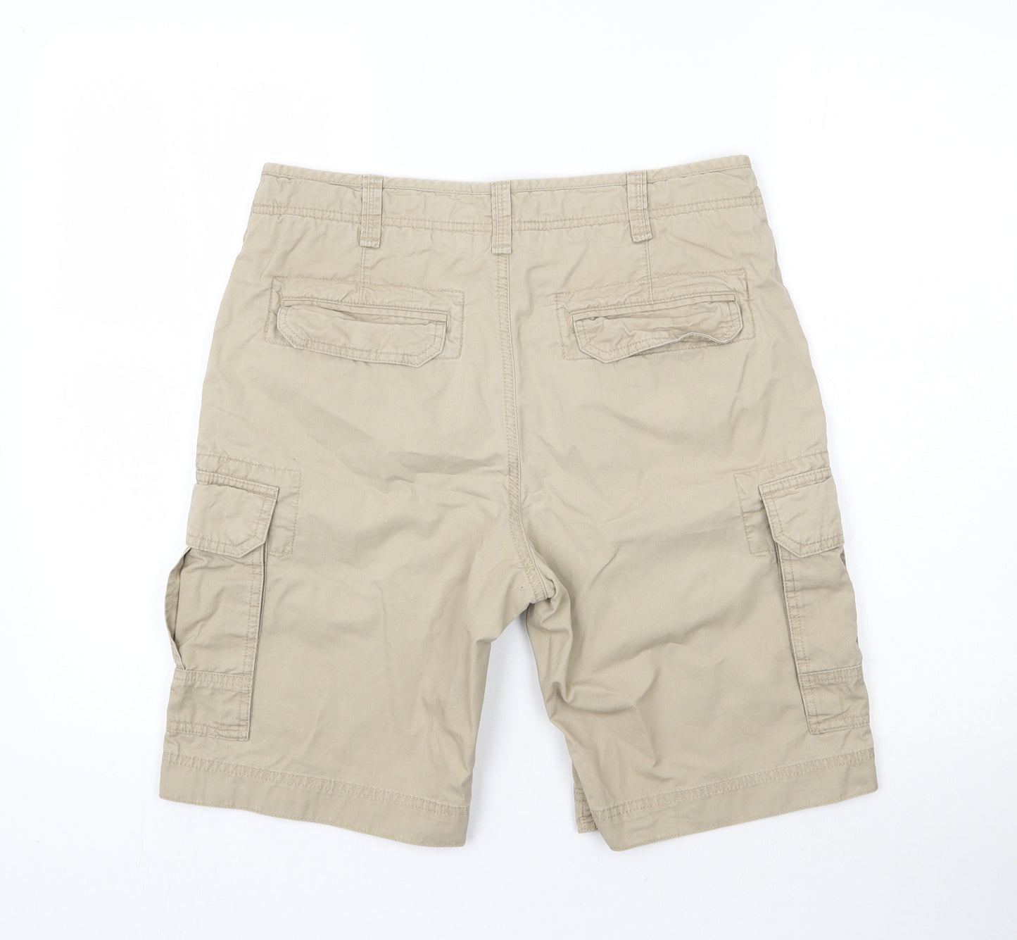 Red Herring Mens Beige   Cargo Shorts Size 30