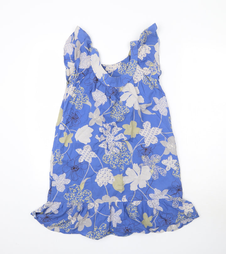 Atmosphere Womens Blue Floral Basic Blouse Size 8
