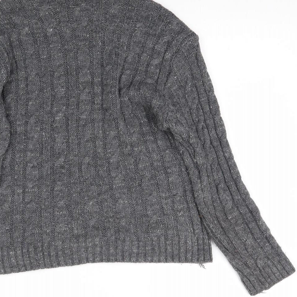 Preworn Womens Grey  Knit Pullover Jumper Size M