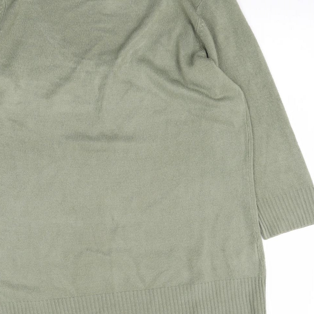 Matalan Womens Green  Knit Pullover Jumper Size 18