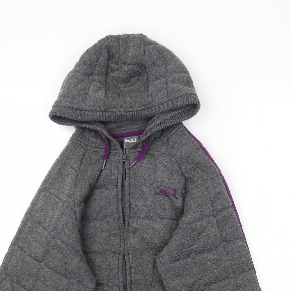 Lonsdlae Womens Grey   Full Zip Hoodie Size 16