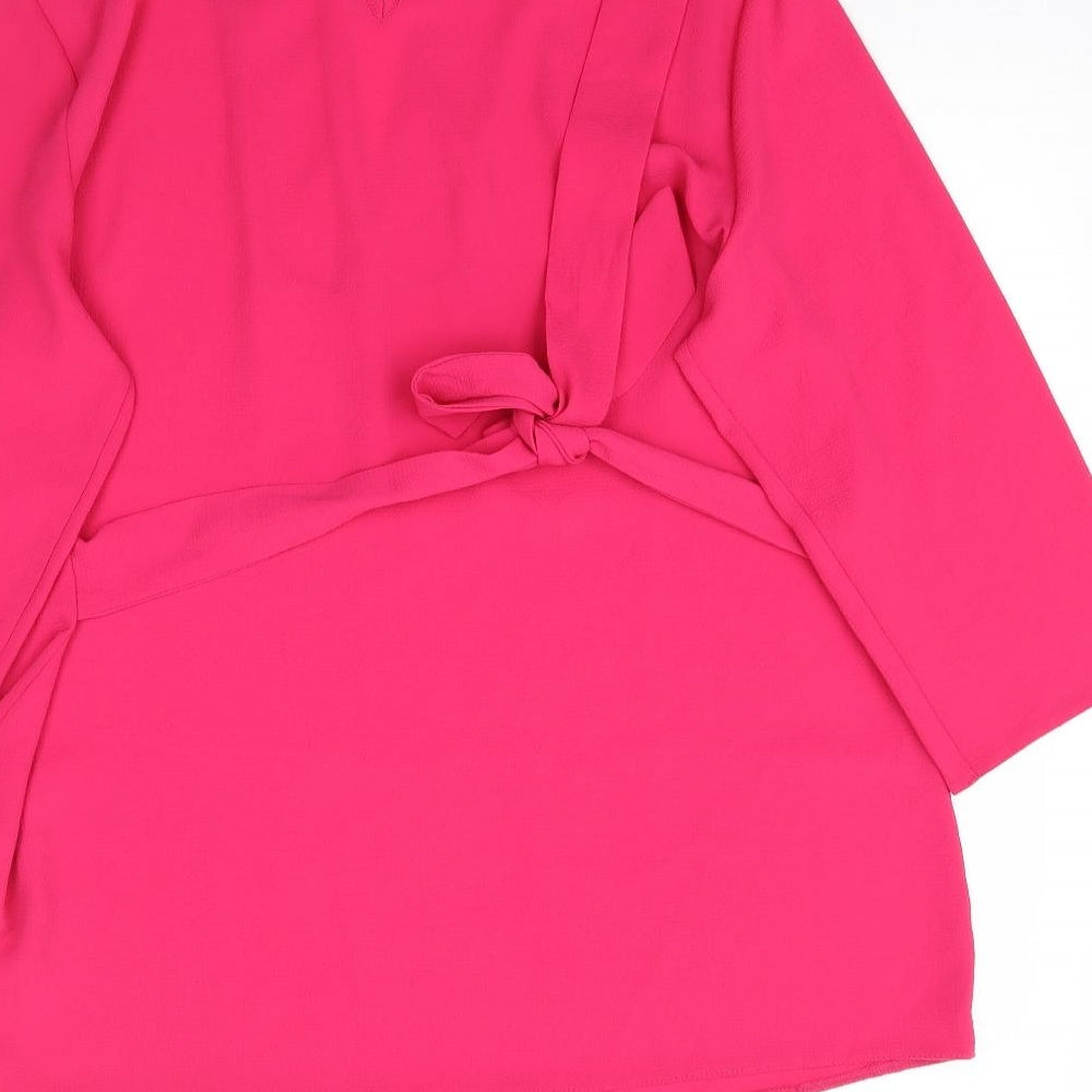 Select Womens Pink   Basic Blouse Size 16