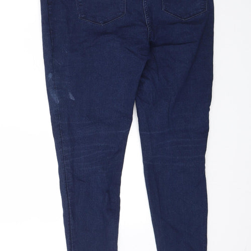 Preworn Womens Blue  Denim Skinny Jeans Size 14 L29 in